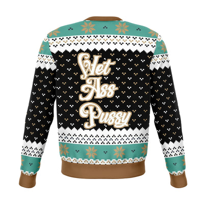 WET ASS PU**Y INITIALS UGLY CHRISTMAS SWEATER - OnlyClout