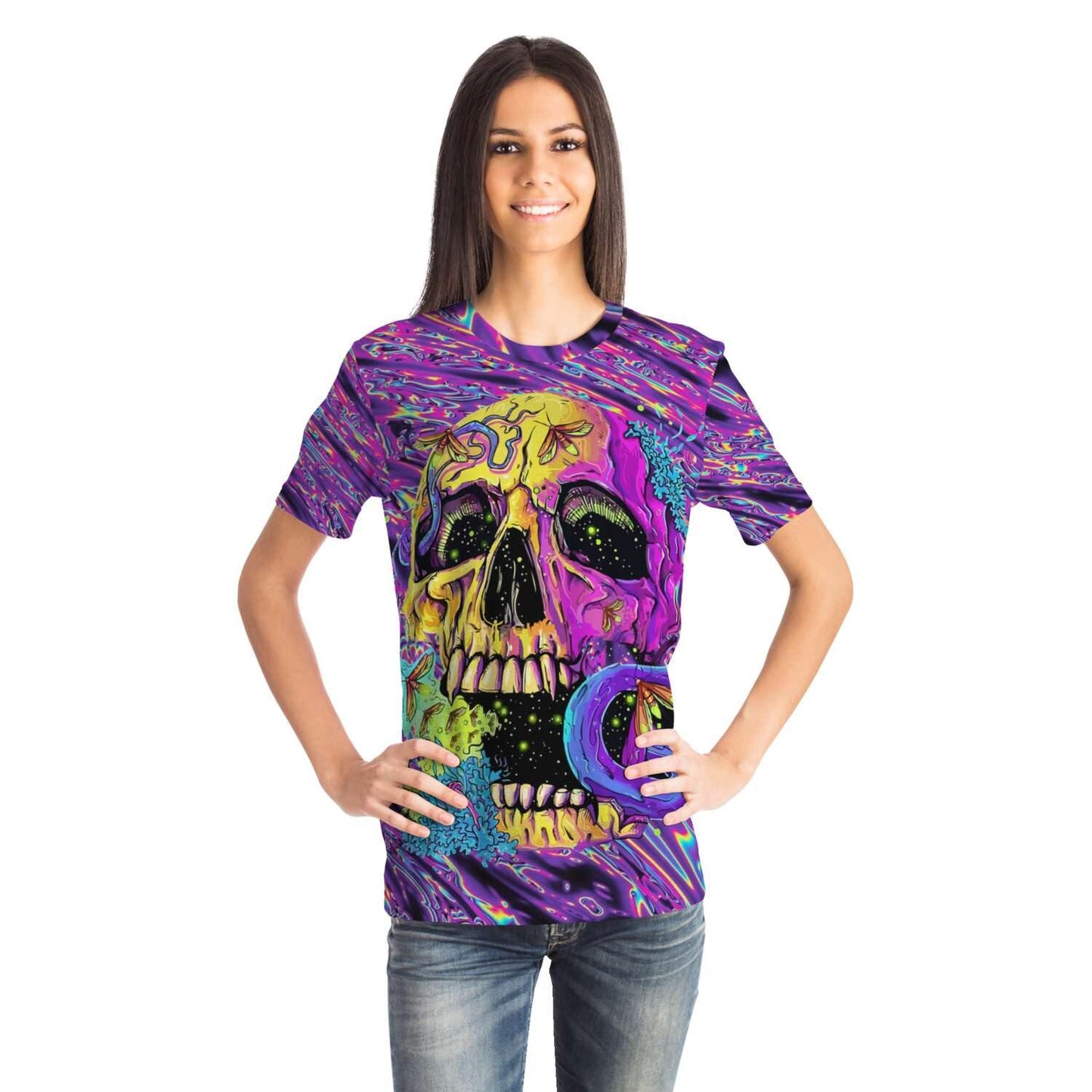 Psychedelic Skull T-Shirt - OnlyClout