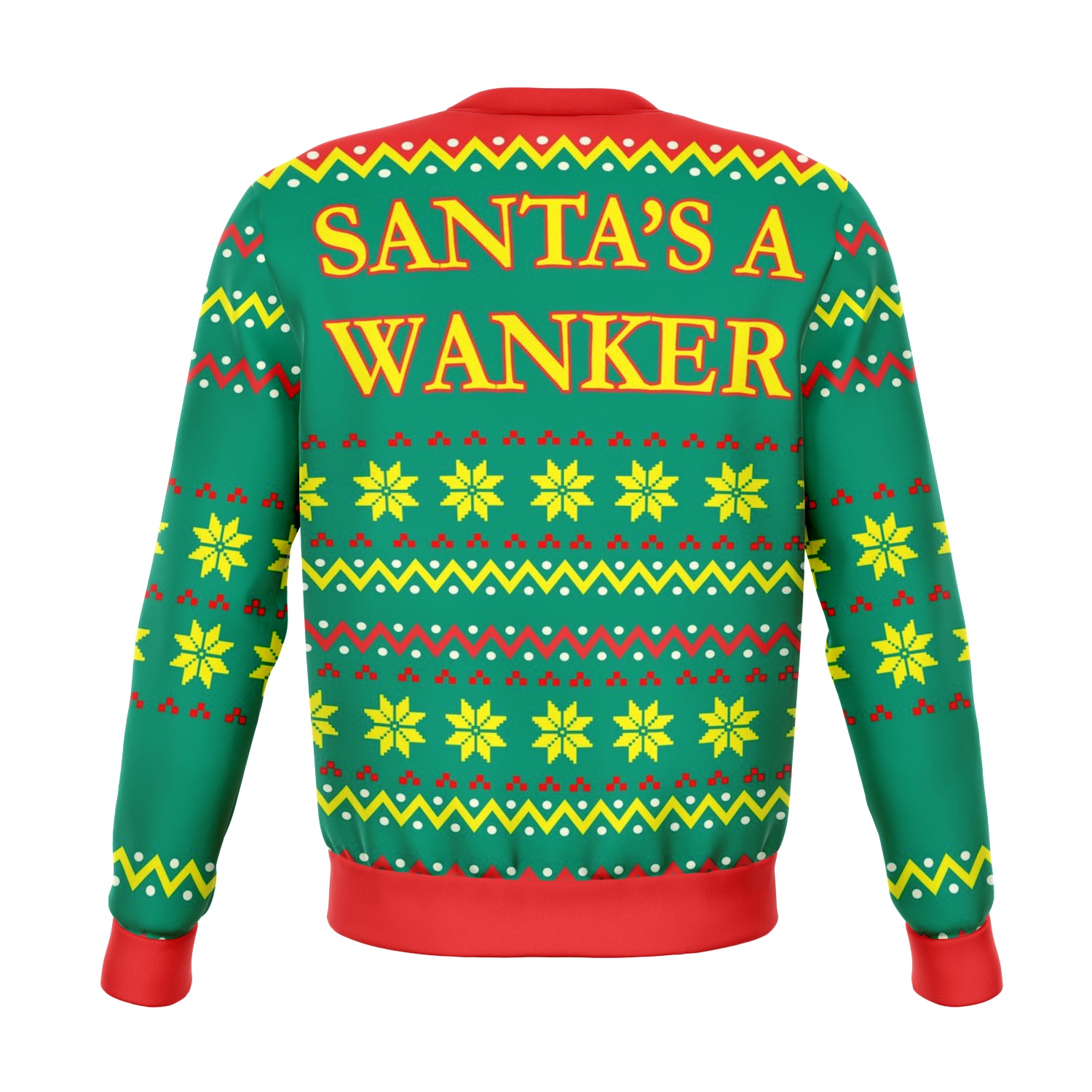 Santa's Wanker Offensive Ugly Christmas Sweater - OnlyClout