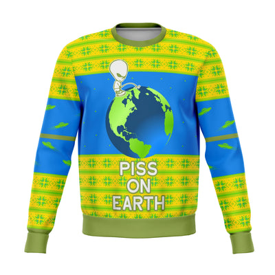 Piss On Earth Funny Ugly Christmas Sweater - OnlyClout