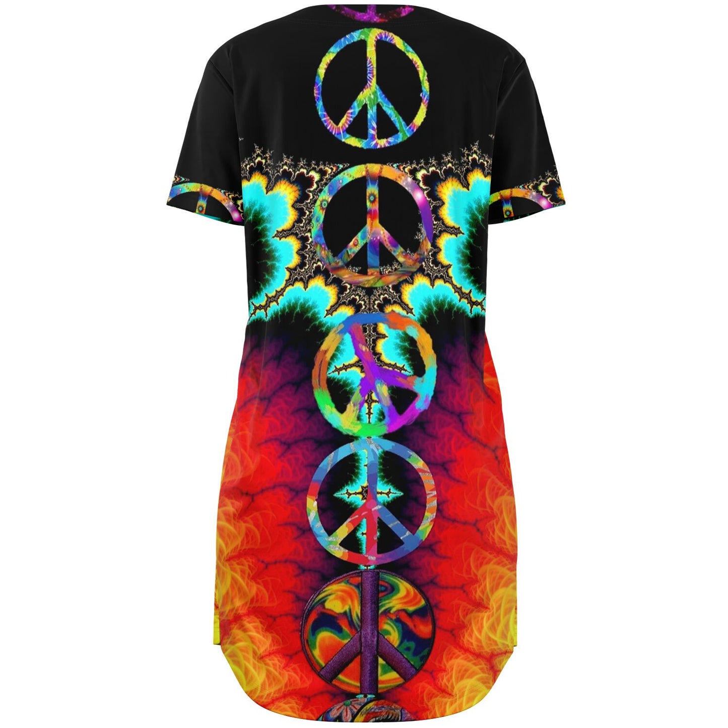 Peace Aura Baseball Jersey Dress