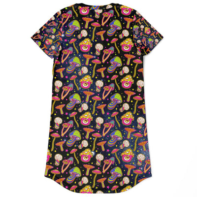 Magic Mushroom T-Shirt Dress