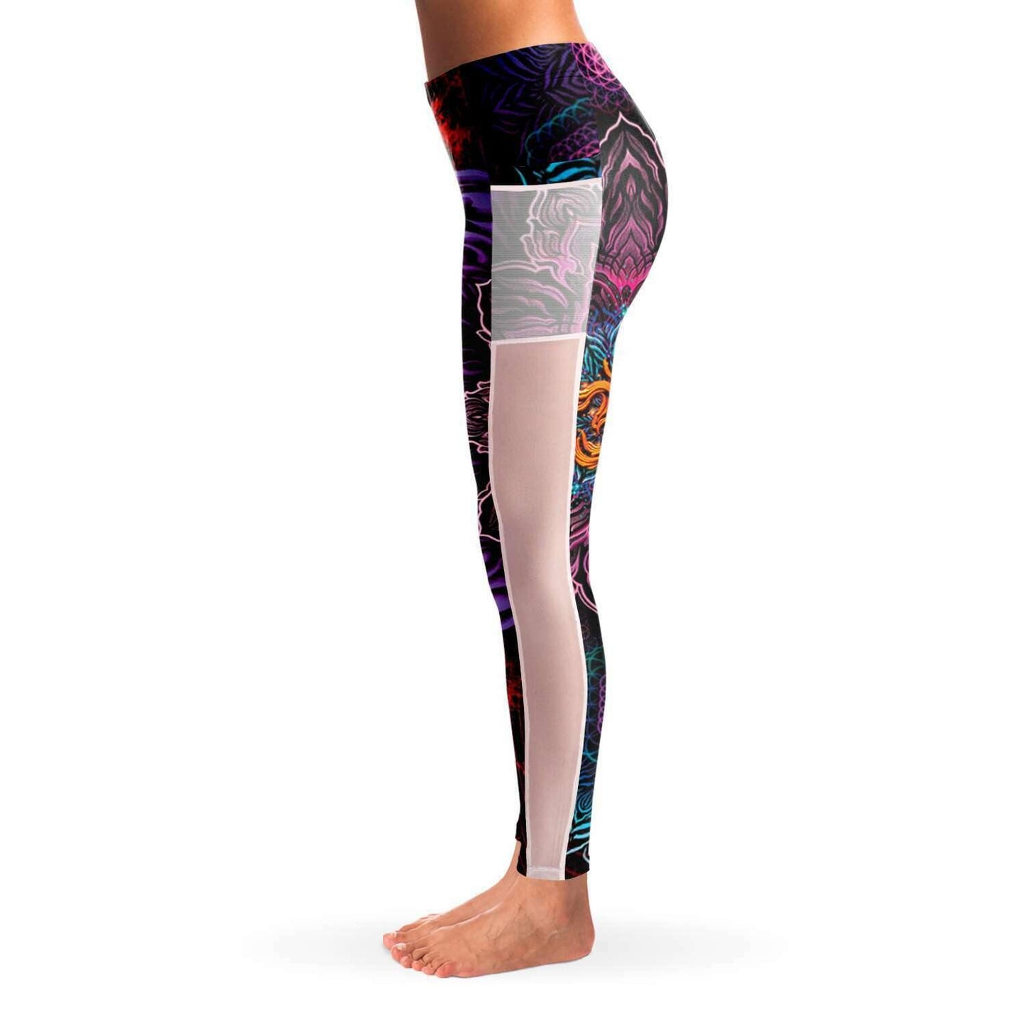 Power of Aum Music festival Pocket Leggins - OnlyClout