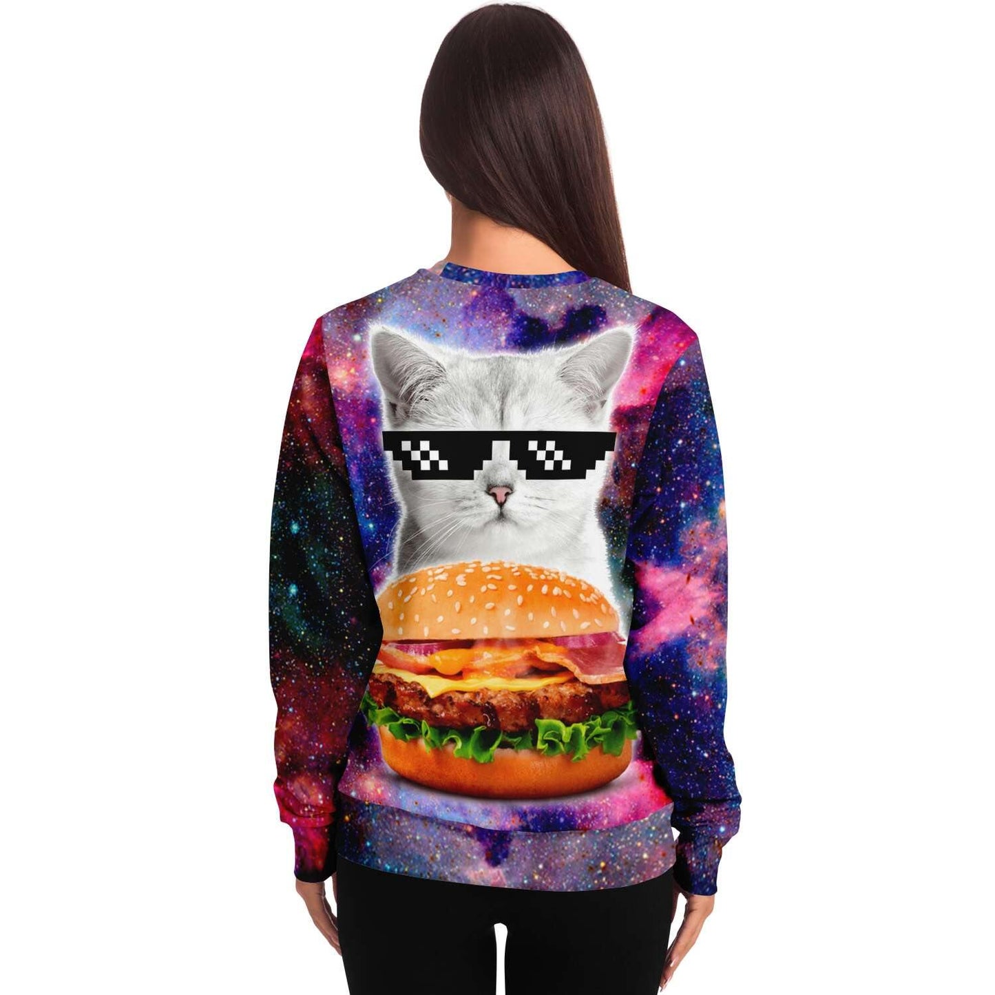  Trippy Space Kitty Sweater, [music festival clothing], [only clout], [onlyclout]
