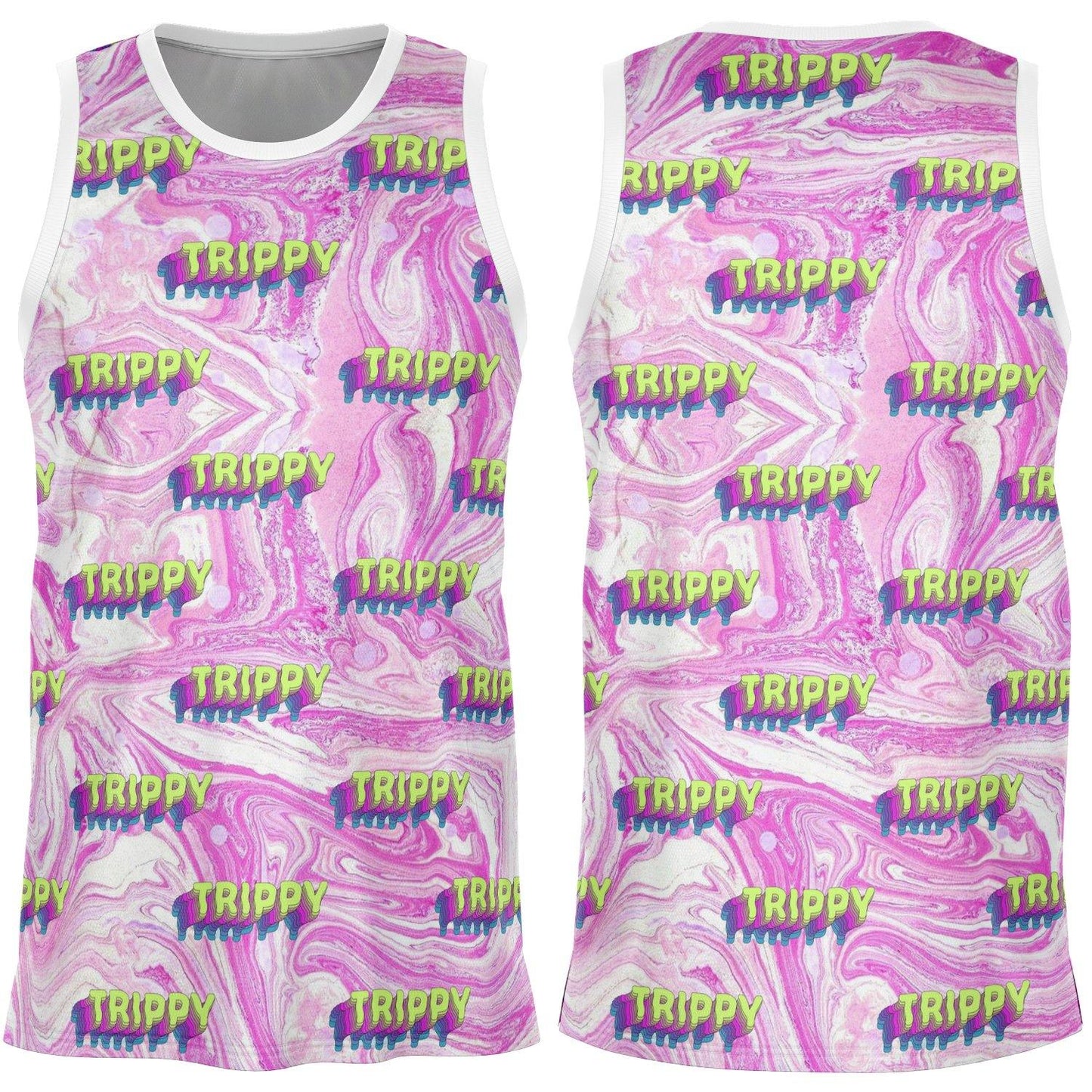 Trippy Trippy Basketball Jersey - OnlyClout