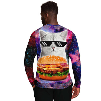 Trippy Space Kitty Sweater, [music festival clothing], [only clout], [onlyclout]
