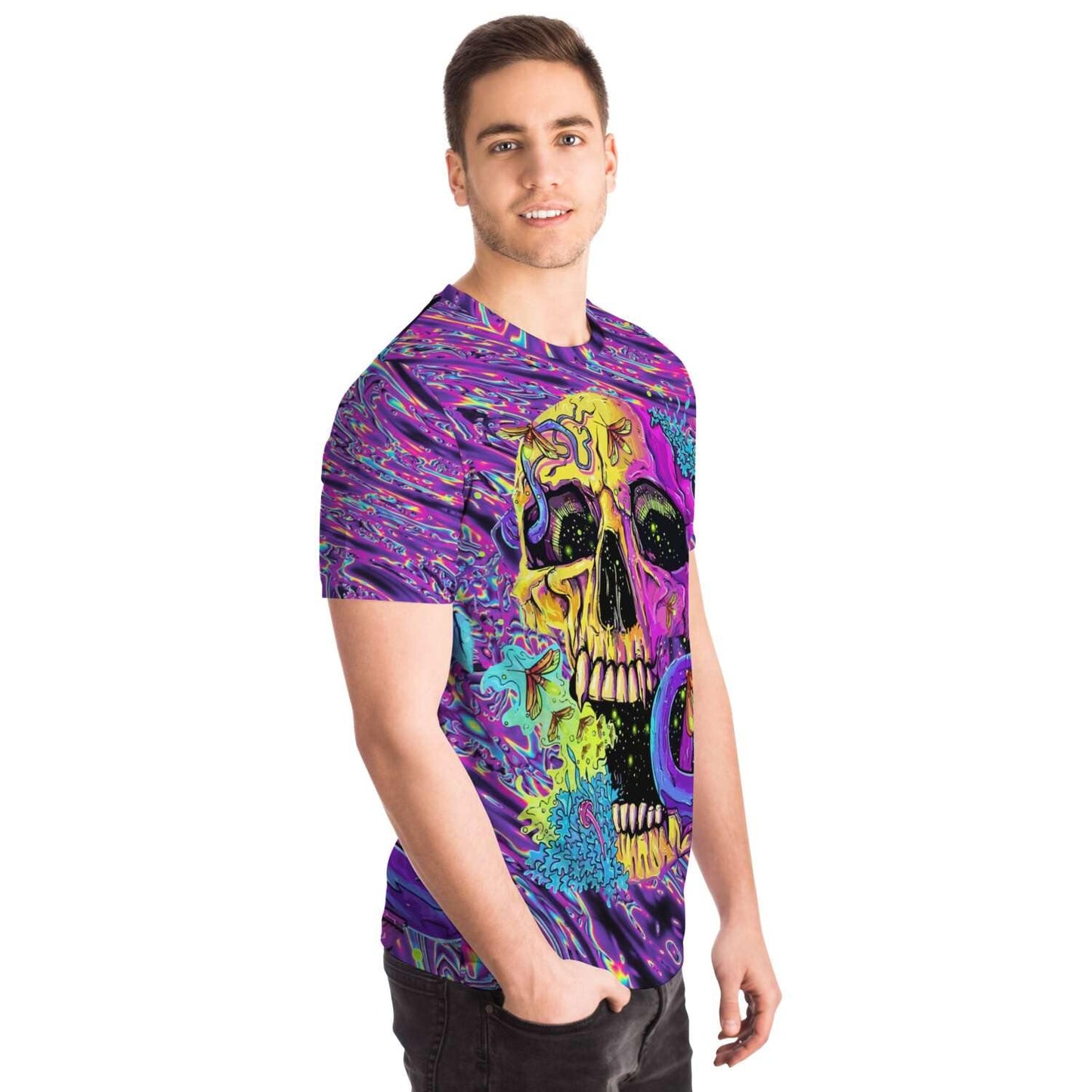 Psychedelic Skull T-Shirt - OnlyClout