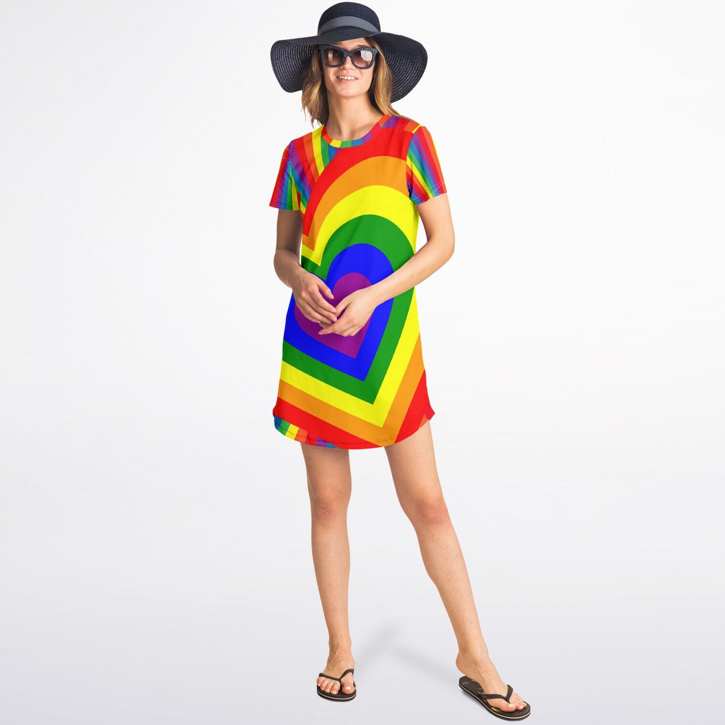 Pride Heart T-Shirt Dress