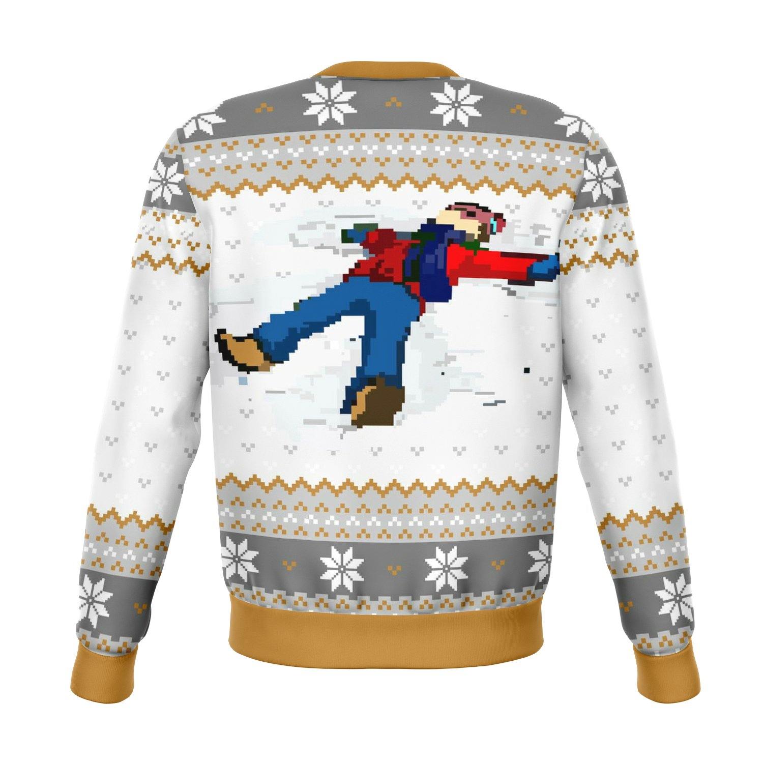 Lets Lie In The Snow And Pretend Dank Ugly Christmas Sweater - OnlyClout