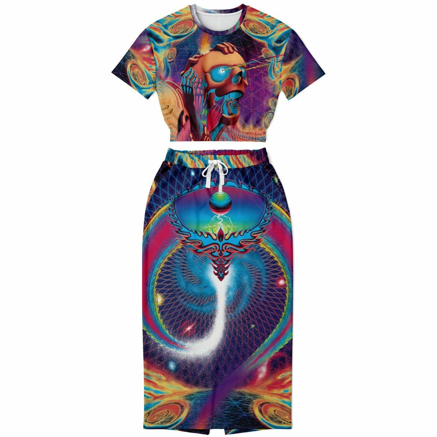 Aestetic Skull Womens Full Festival Body Outfit