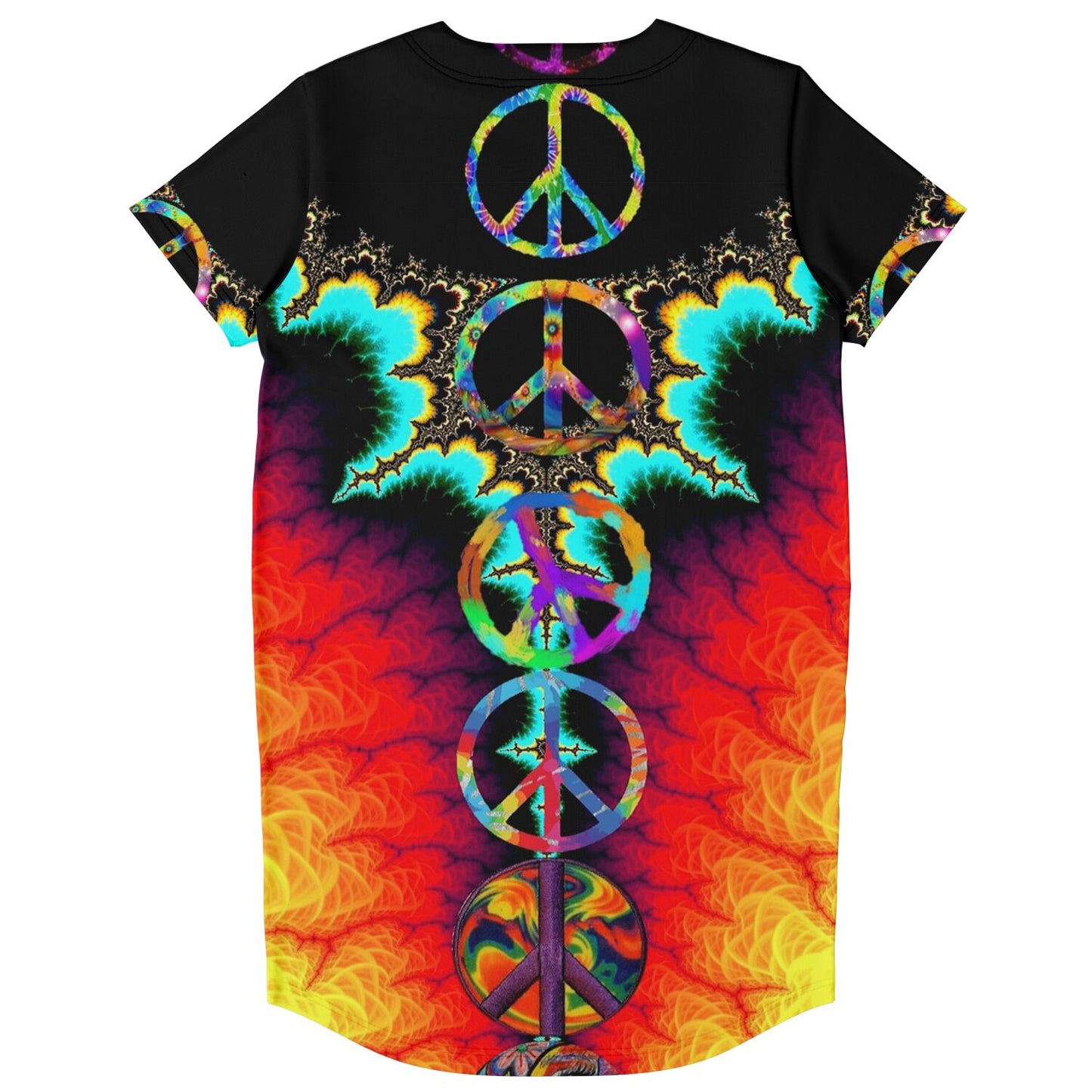 Peace Aura Baseball Jersey Dress