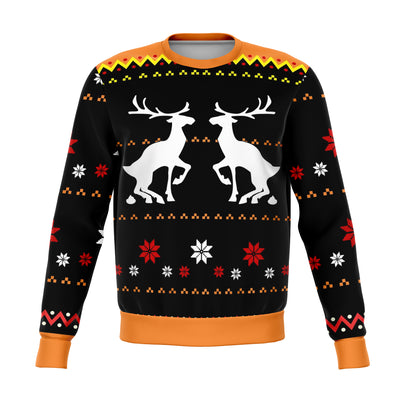Reindeer Nature Call Funny Ugly Christmas Sweater - OnlyClout