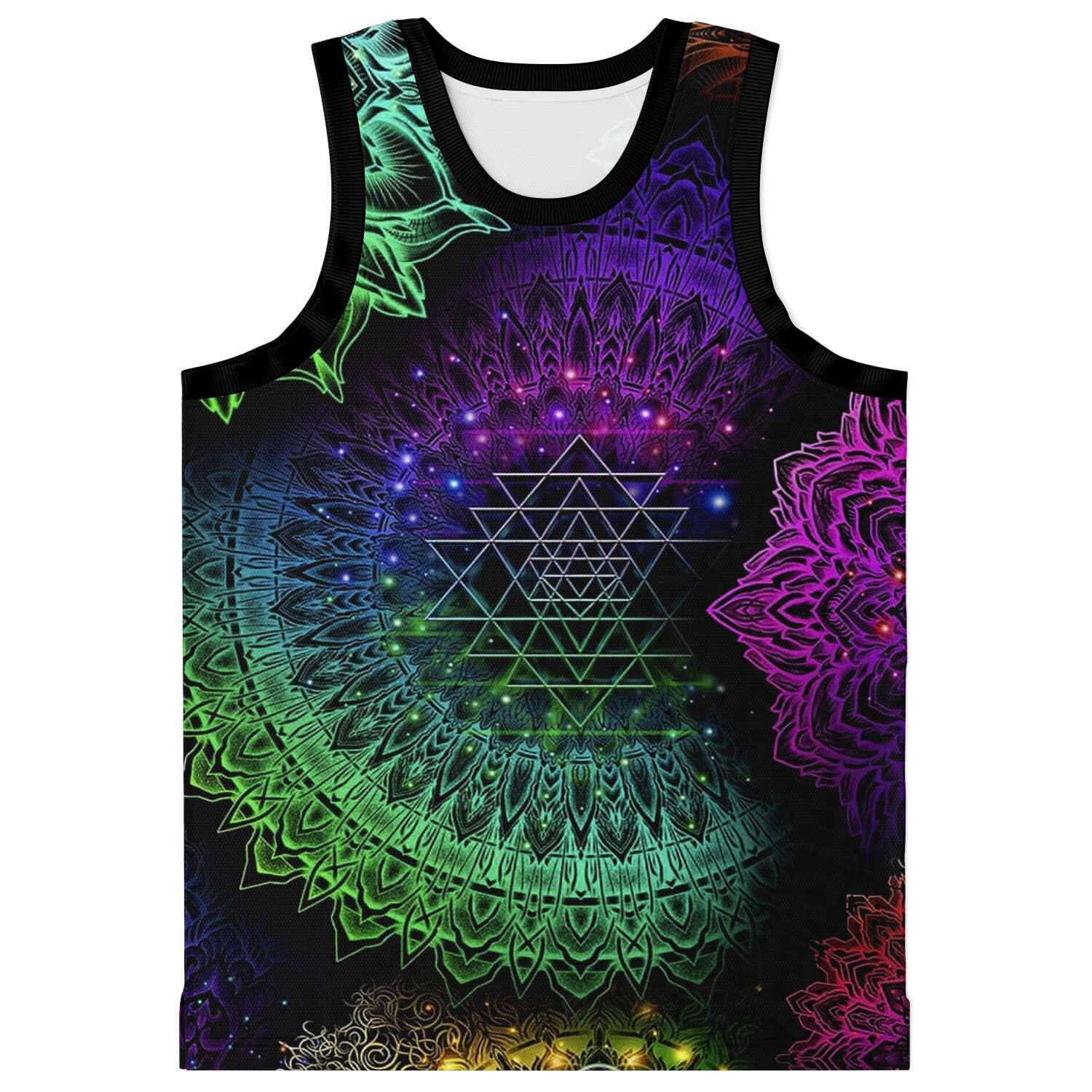 Glowing Mandala Basketball Jersey - OnlyClout