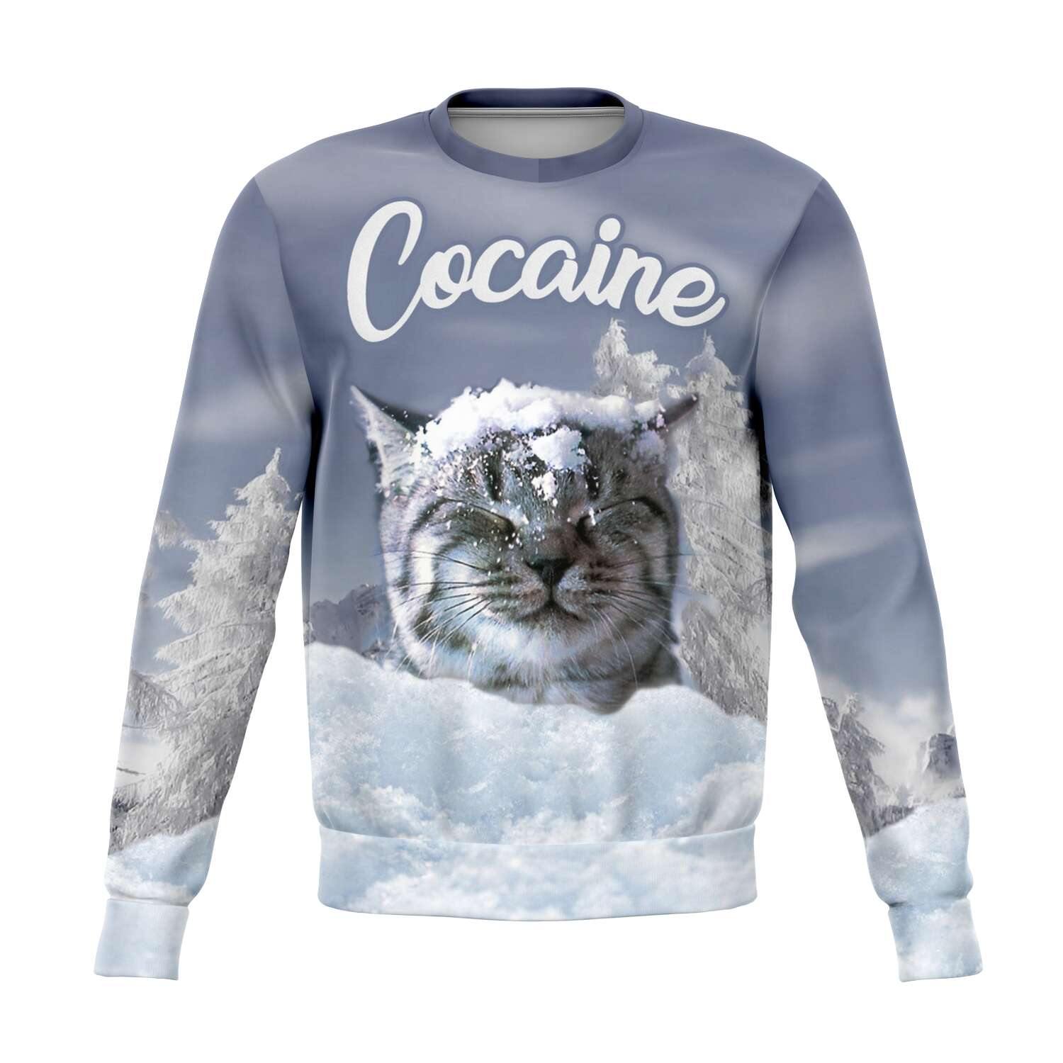 Blow Cat 3D Unisex Sweater - OnlyClout